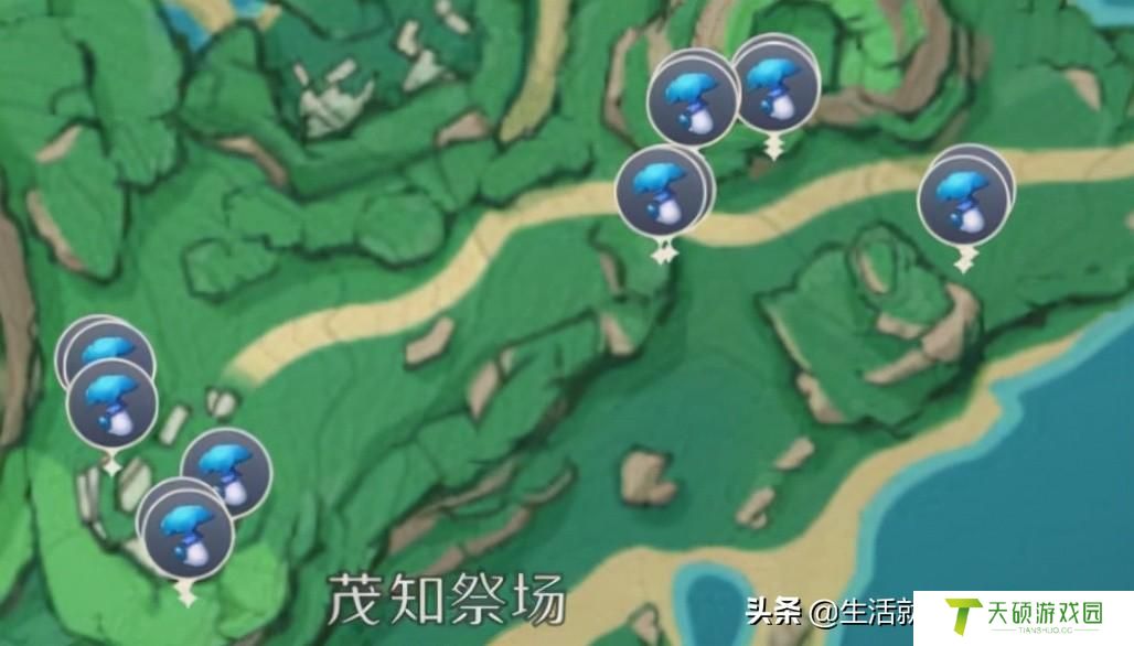 原神幽灯蕈在哪里采集（原神幽灯蕈分布图一览）